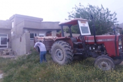 plötzlich der Traktor